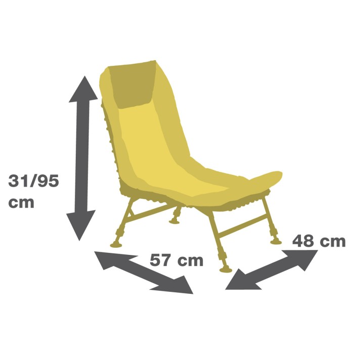 JRC Stealth X-Lite Recliner Chair Dimensions