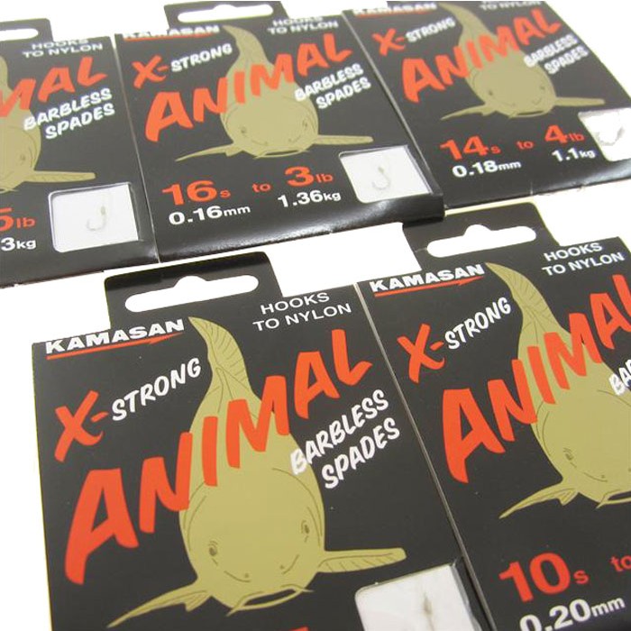 Kamasan Animal X-Strong Fishing Hooks to Nylon 2