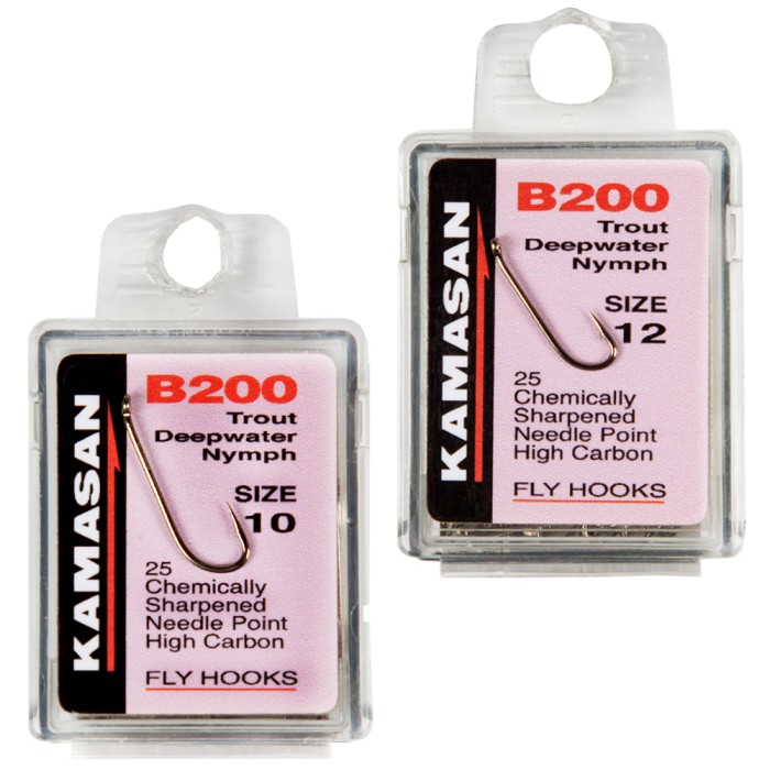 Kamasan B200 Trout Deepwater Nymph Fly Hooks