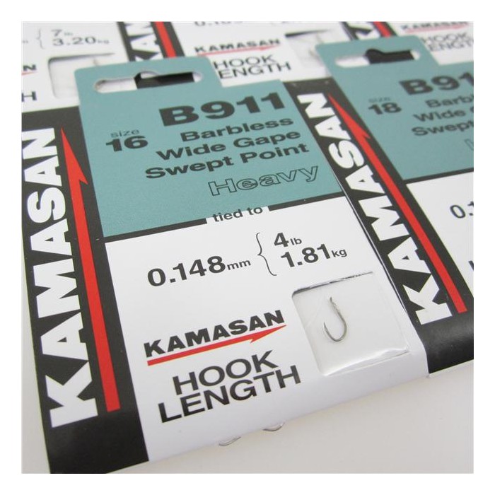 Kamasan B911 Heavy Fishing Hooks to Nylon Size 16