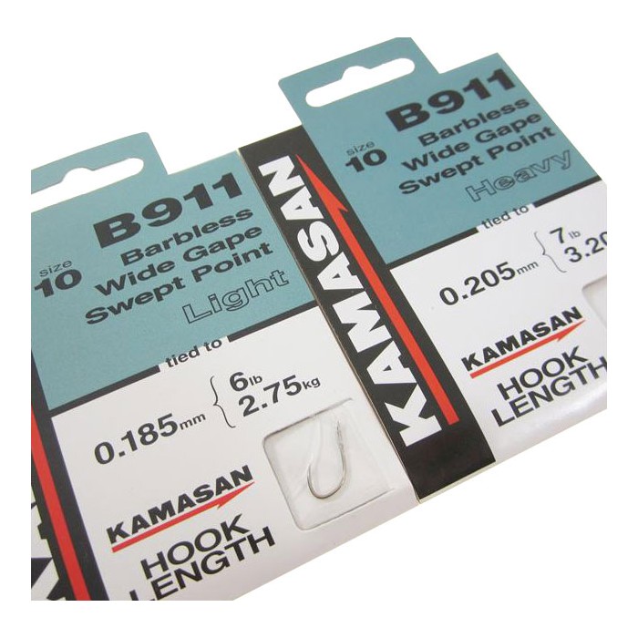 Kamasan B911 Heavy Fishing Hooks to Nylon Size 10