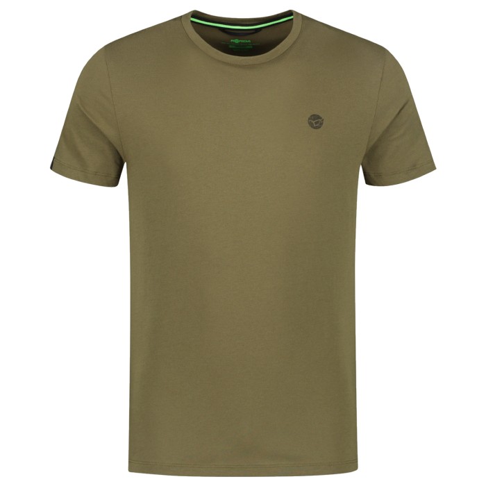 Korda Kore Round Neck Tee Fishing T-Shirt Olive Front