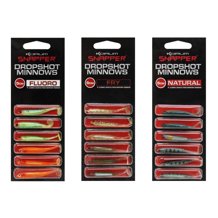 Korum Snapper Drop Shot Minnows 5cm