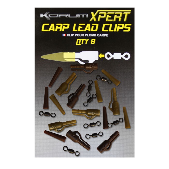 korum xpert carp lead clips