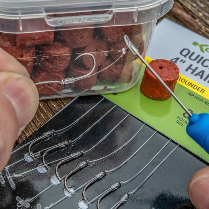 Korum Big Fish 4" Quickstop Hair Rigs In Use