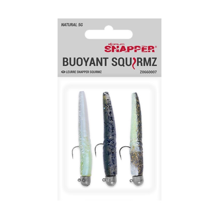 Korum Snapper Buoyant Squirmz Natural