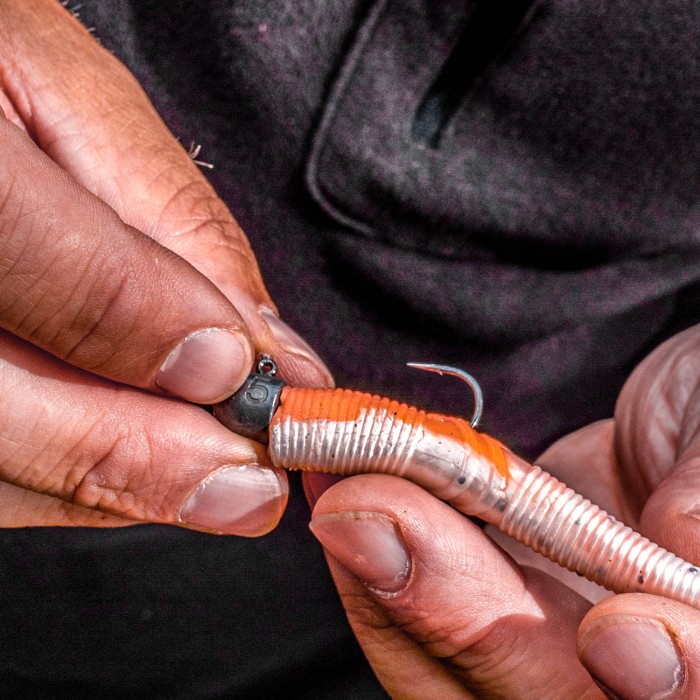 Korum Snapper Squirm Heads In Use