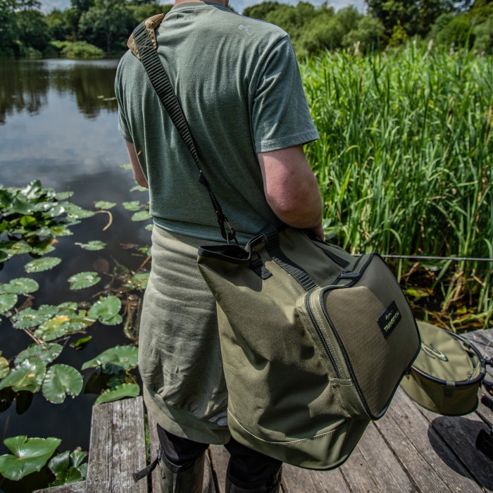 Korum Transition Bait & Bits Fishing Bag In Use 3