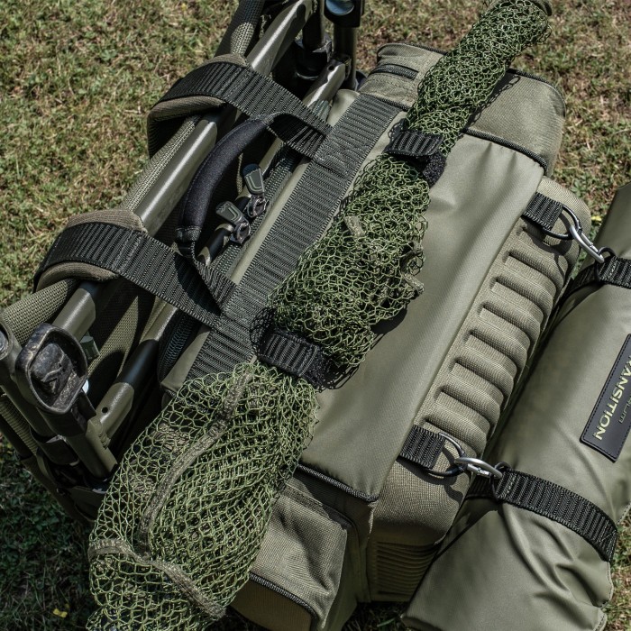 Korum Transition Fishing Ruckbag In Use Loaded