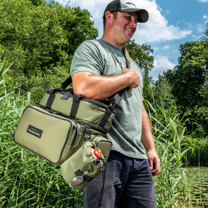 Korum Transition Tackle & Bait Stack In Use