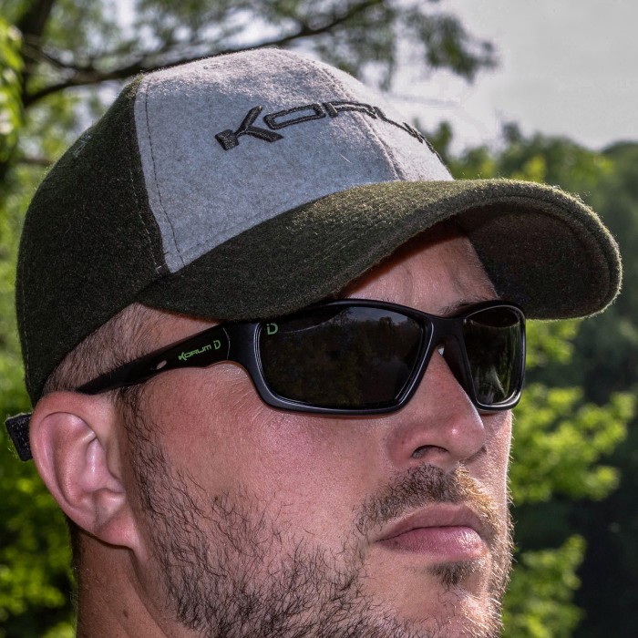 Korum Wool Blend Baseball Cap In use