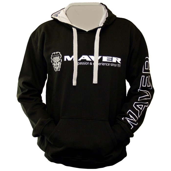 Maver Crest Hooded Top Black