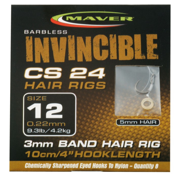 Maver Invincible CS24 Banded Hair Rigs Packet