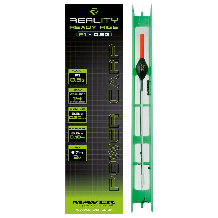 Maver Reality Ready Rigs R1 Power Carp