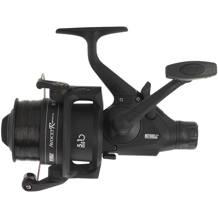 Mitchell Reel Avocet Black Edition with Line Profile View