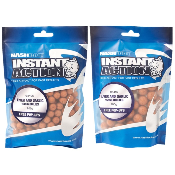 Nash Instant Action Liver And Garlic Boilies