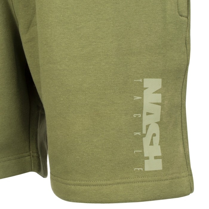 Nash Green Jogger Shorts Front Leg Logo