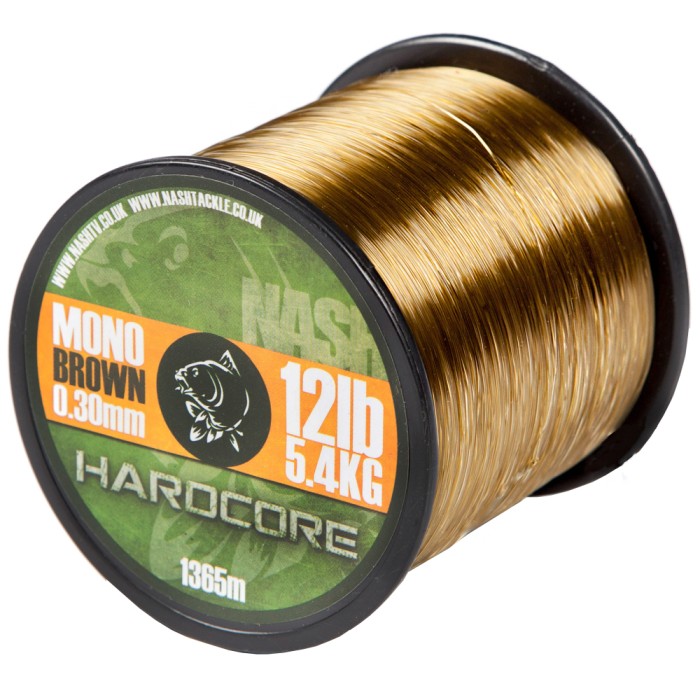 Nash Hardcore Brown Mono 12lb