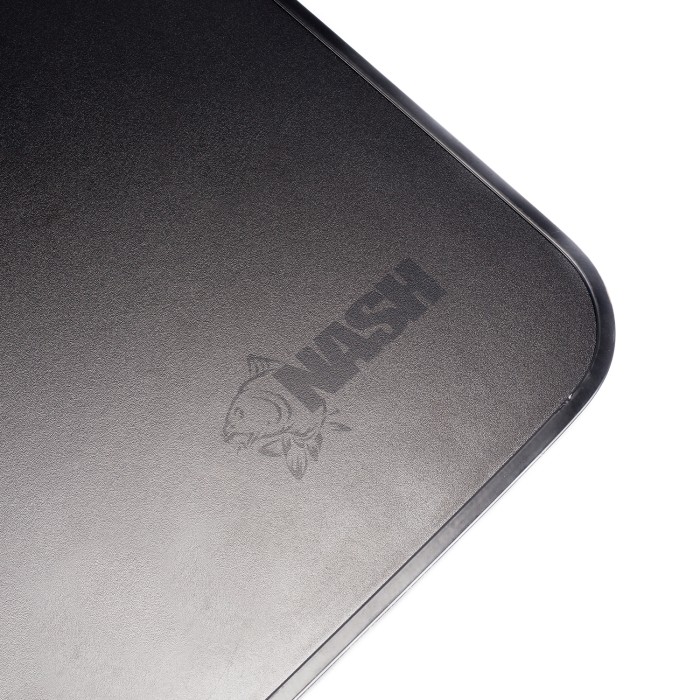 Close Up Of Nash Logo On Bank Life Bivvy Table