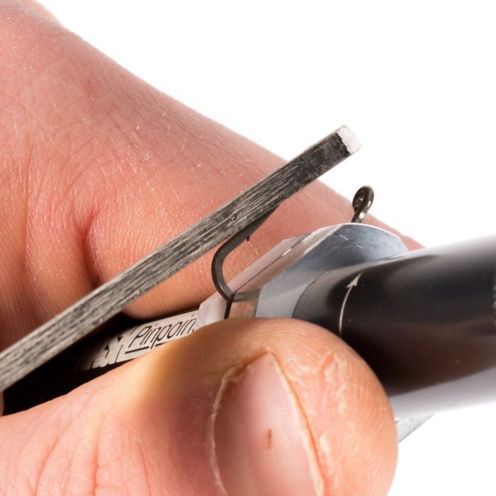 Nash Pinpoint Precision Dual Diamond File Being Used