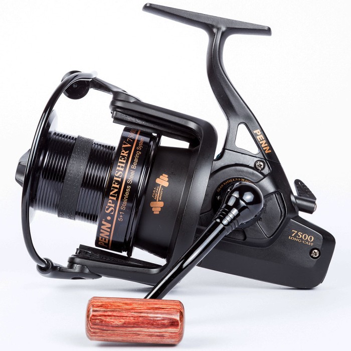 Penn Spinfisher V 7500 Longcast Black Reel Side
