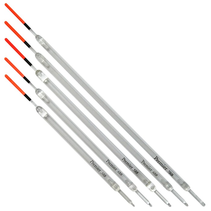 Premier Floats Clear Insert Fishing Waggler Set of 5