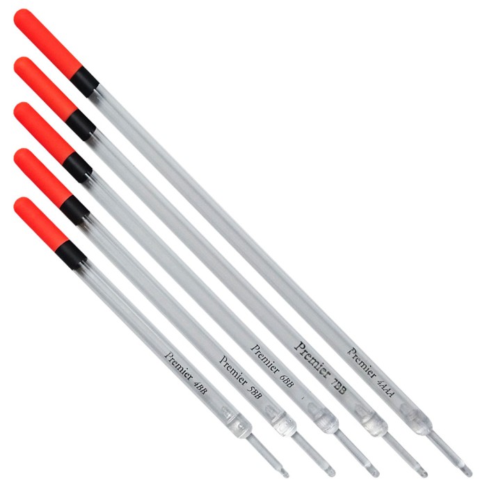 Premier Floats Giant Clear Waggler Set of 5