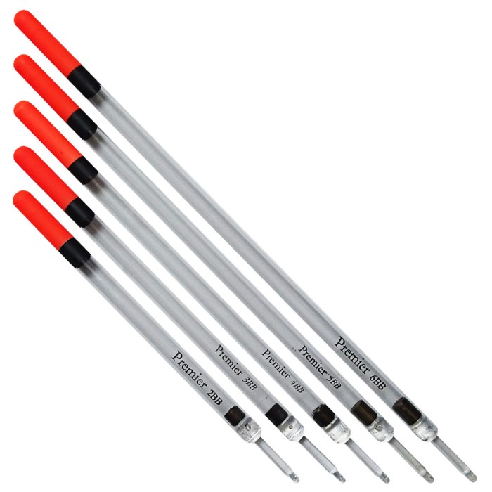 Premier Floats Loaded Giant Clear Waggler Set of 5