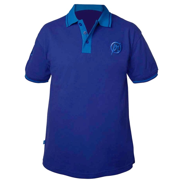 Preston Two Tone Blue Polo Shirt