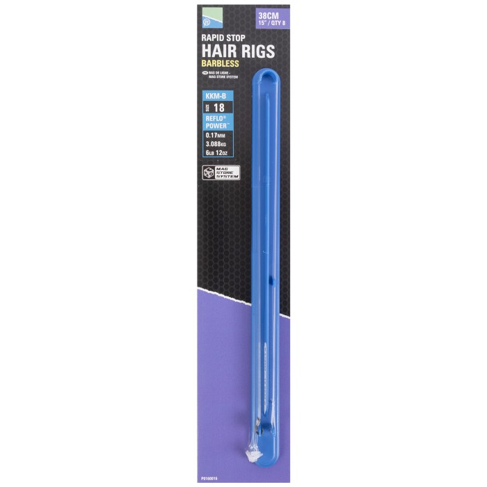 Preston MSS 15" Rapid Stop Hair Rig 18 KKM-B