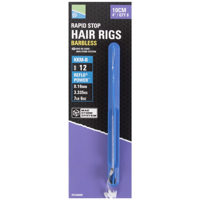 Preston MSS 4" Rapid Stop Hair Rig 12 KKM-B