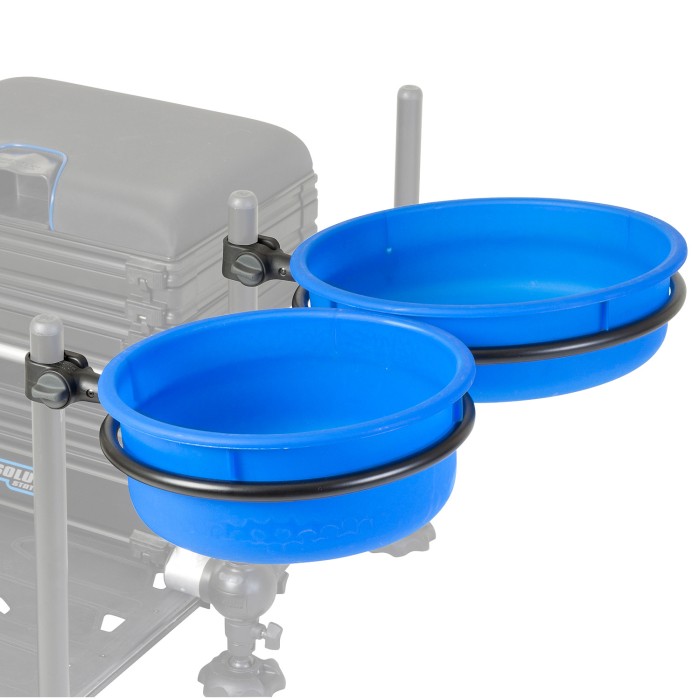 Preston Offbox 36 Groundbait Bowl And Hoop large and small in use