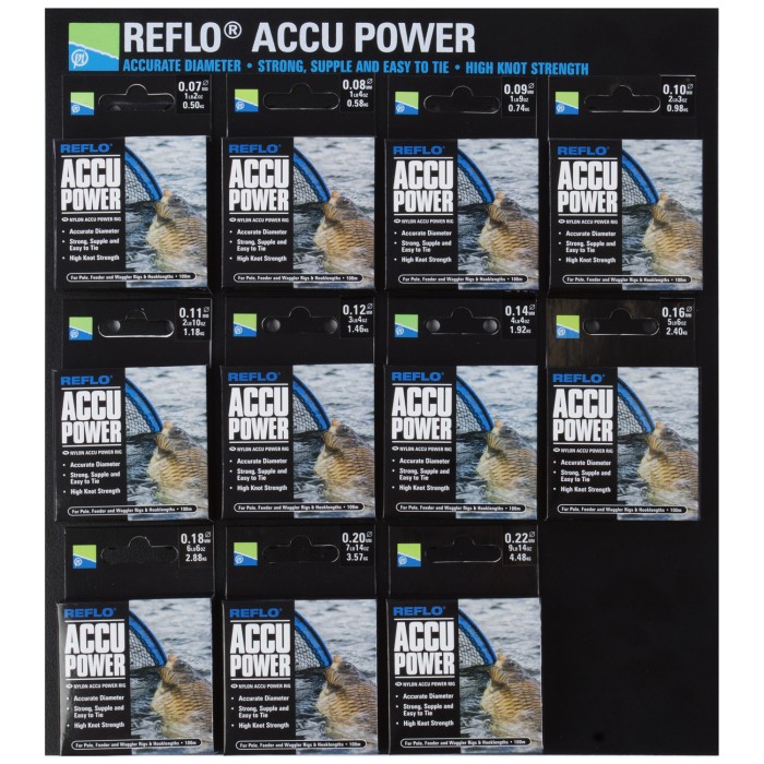 Preston Reflo Accu Power Line All Sizes