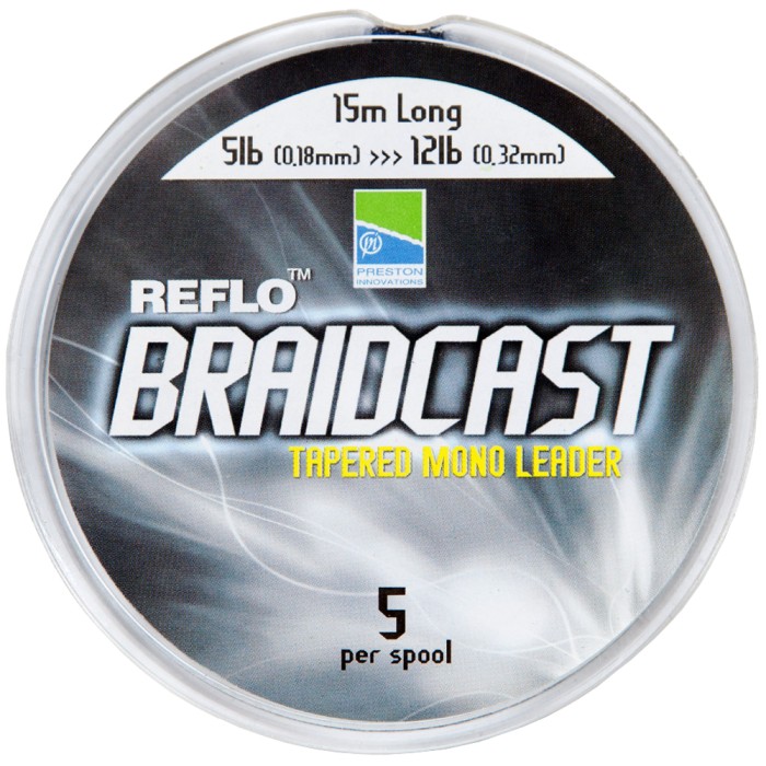 Preston Reflo Braid Cast Tapered Leaders