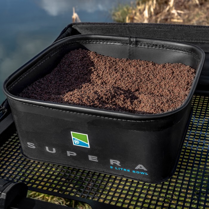 Preston Supera 5 Litre EVA Bowl In Use With Bait