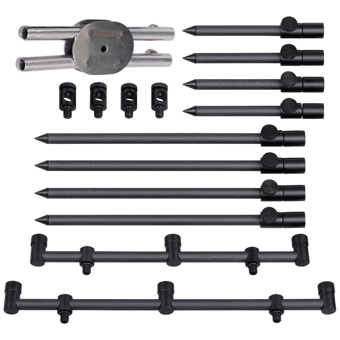 Prologic Black Fire Pod 'n' Goalpost 3 Rods Kit