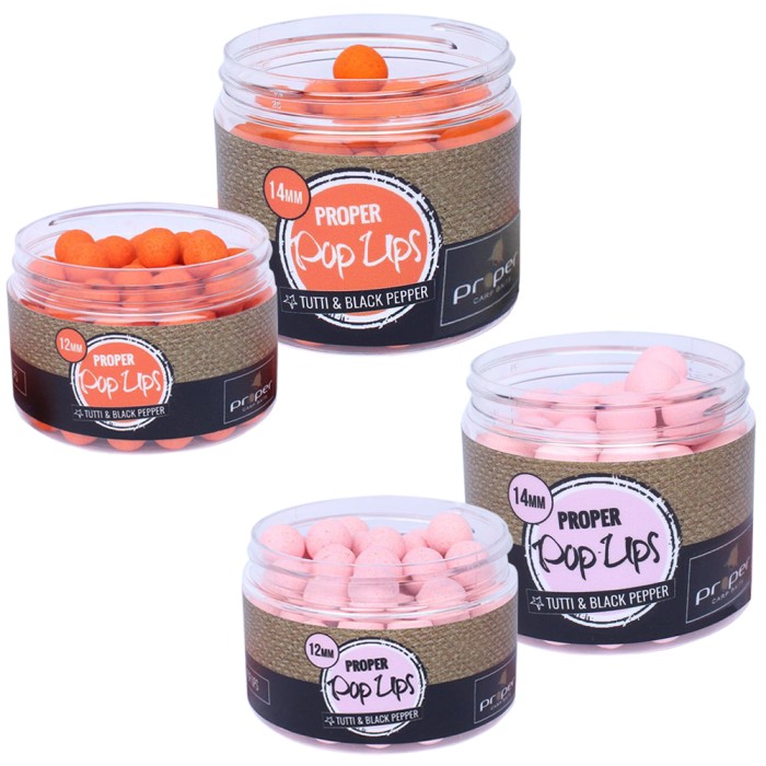 Proper Carp Baits Tutti N' Black Pepper Pop Ups