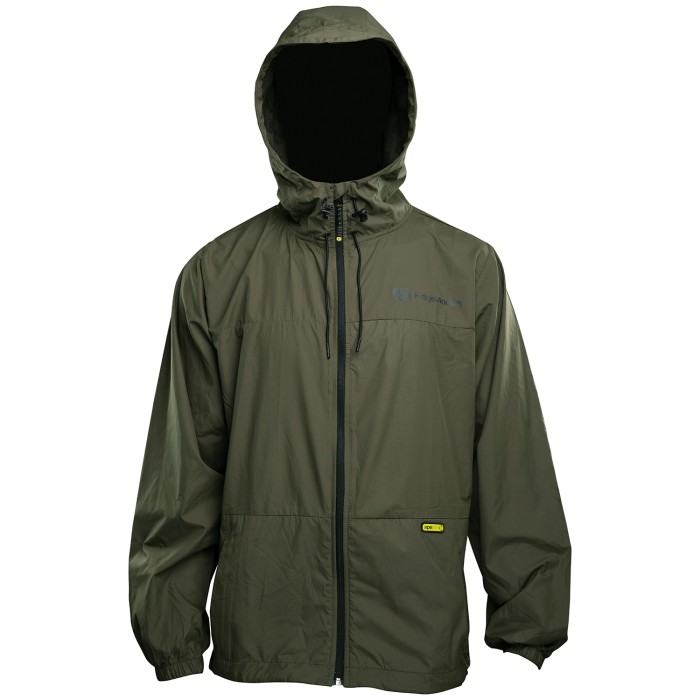 RidgeMonkey APEarel Dropback Lightweight Hydrophobic Jacket Hood Up
