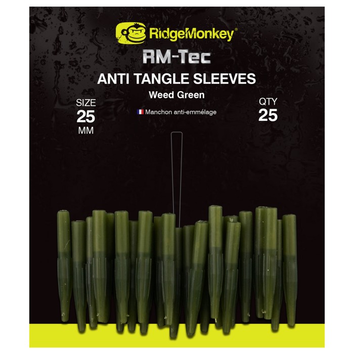 RidgeMonkey RM-Tec Anti Tangle Sleeves Weed Green Short