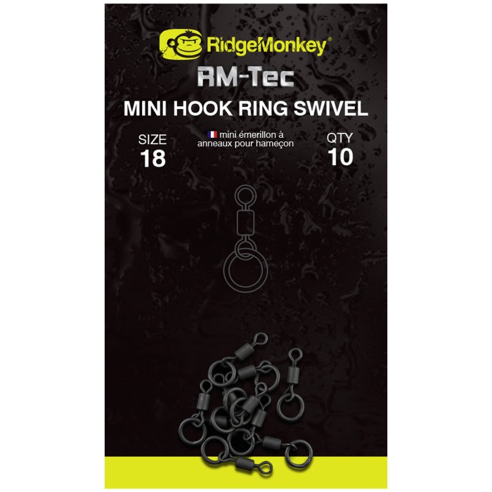 RidgeMonkey RM-Tec Mini Hook Ring Swivel