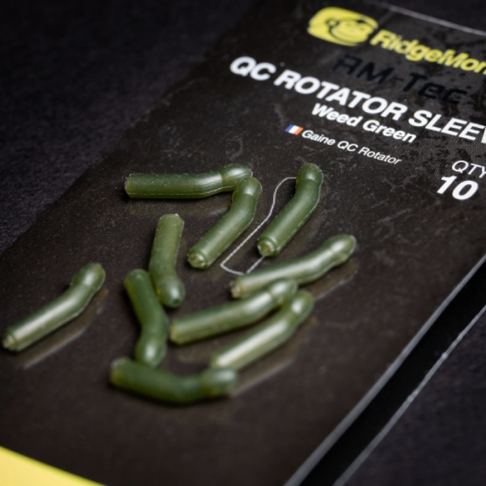 RidgeMonkey RM-Tec QC Rotator Sleeves Green Close Up