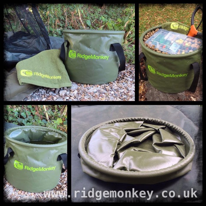 Ridgemonkey Collapsible Water Bucket In Use 4