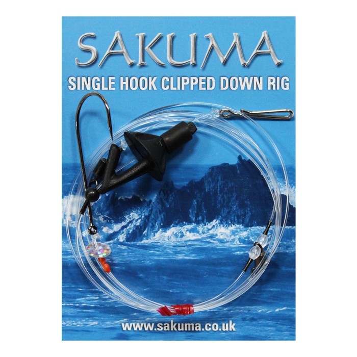 Sakuma Single Hook Clipped Down Rig