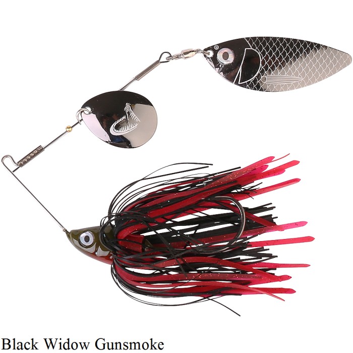 Savage Gear Ti-Flex Spinnerbait Black Widow Gunsmoke