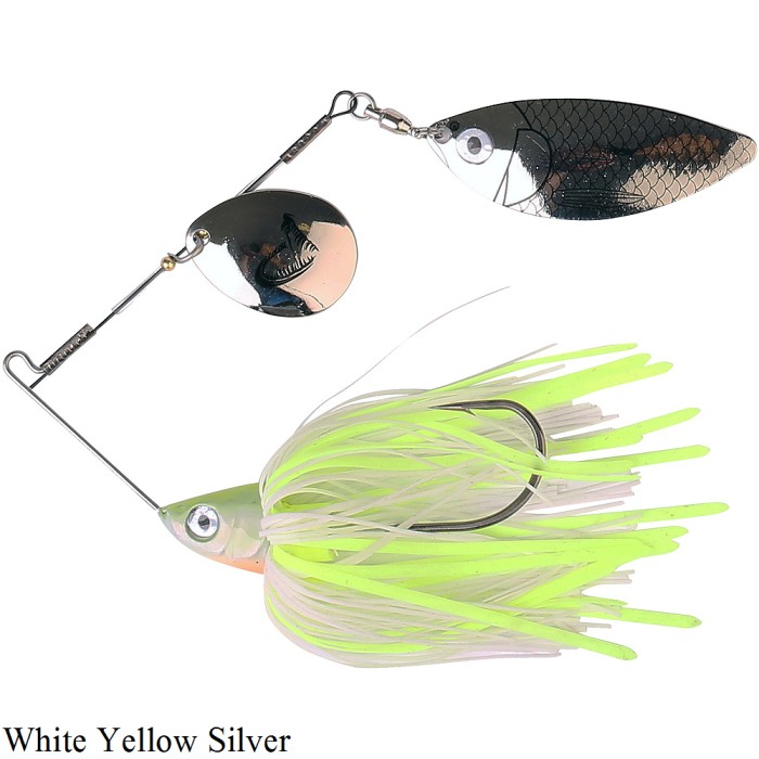 Savage Gear Ti-Flex Spinnerbait White Yellow Silver