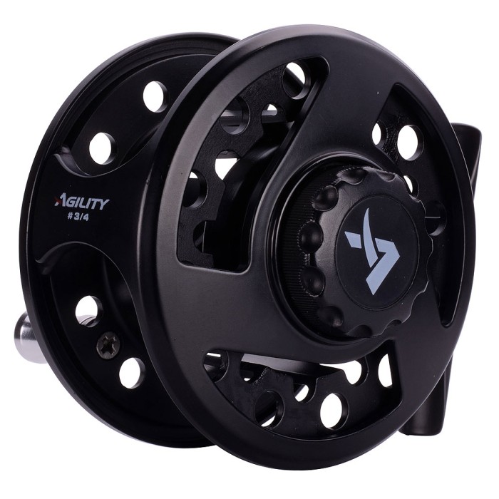 Shakespeare Agility Saltwater 40 Front Drag Reel - White & Blue, 6 Bearings, Aluminium Spool For Saltwater Fishing