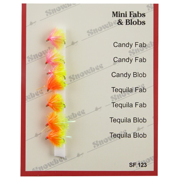 Snowbee Mini FAB's & Blobs Fly Selection