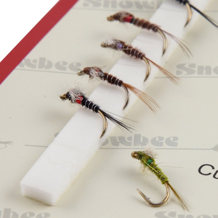 Snowbee Muskin Buzzers Fly Selection Close Up