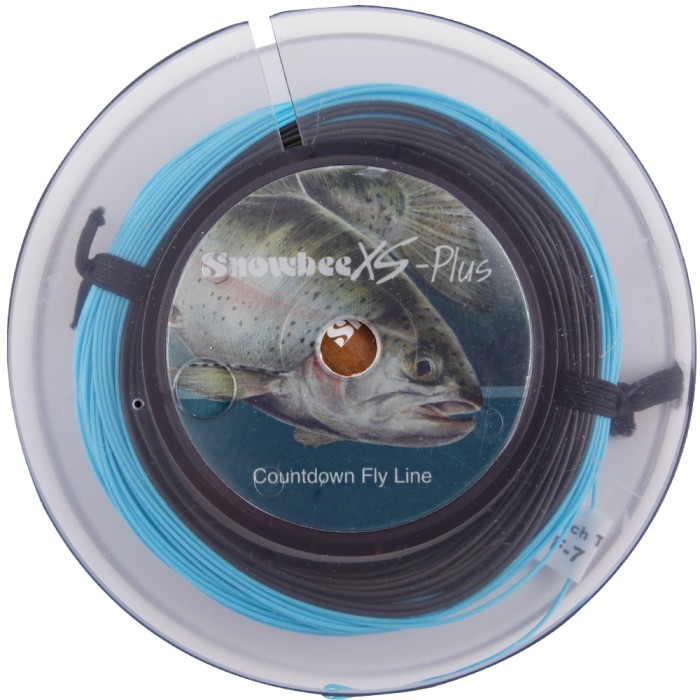 Snowbee XS Plus Countdown 7 Line Charcoal Deep Blue Spool