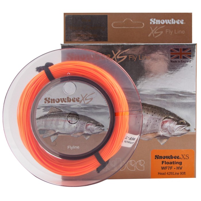 Snowbee XS Floating Fly Line Hi-Viz Orange